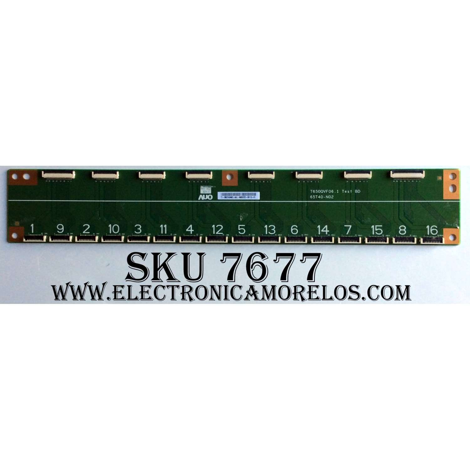 TARJETA INTERFASE  DRIVER / VIZIO 55.65T40.N02 / 5565T40N02 / T650QVF06.1 / 65T40-N02 / MODELO M65-C1	